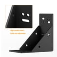 thumbnail image 4 of Heavy-Duty Pergola Corner Bracket Set (8 Pack), Black Powder-Coated Steel Pergola Hardware Kit for Outdoor Wood Beams, Gazebo, Pavilion, Deck, 4 of 5