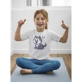 thumbnail image 2 of Cute Cartoon Husky Pup T-Shirt Juniors -Image by Shutterstock,  x-Large, 2 of 4