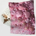 thumbnail image 6 of Yiaed Pink Glitter Heart Candy Print Dog Blankets-Cat Blanket Washable for Couch Protection,Puppy Blanket, Soft Plush Reversible Throw Furniture Protector-Medium, 6 of 8