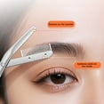 thumbnail image 6 of Eyebrow Trimmers, Eyebrow Scissors, Precision Stainless Steel Eyebrow Cutter with Comb, Curved Blade Hair Removal Makeup Tool for Women and Men, Ergonomic Handle, Portable and Lightweight, 6 of 9
