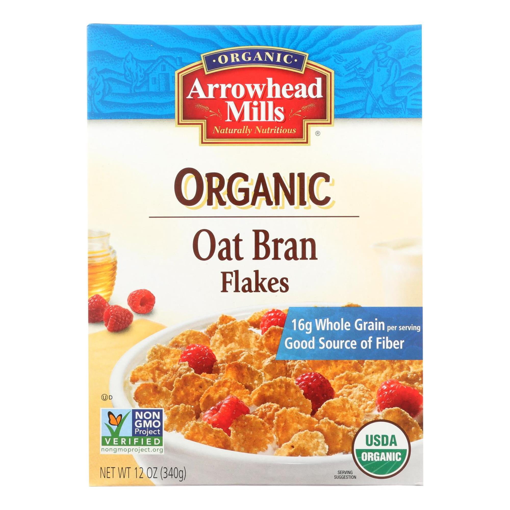 Photo 1 of Arrowhead Mills Organic Oat Bran Flakes, 12 oz EXP OCT 4 2021