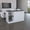 White/Brown, variant on DEPOT E-SHOP Kitchen Island with Storage - Coral Kitchen Cart, Large Countertop, Shelves & Cabinet-Color:White/Brown