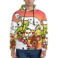 thumbnail image 2 of Lsque Sanrio Pattern Casual Men's Hoodie,Hooded Sweatshirt with Kangaroo Pocket,Pullover Hoodie-Medium, 2 of 8