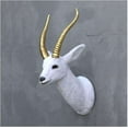 thumbnail image 2 of White Gazelle Head Life Size Statue, 2 of 4