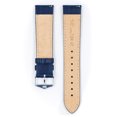 thumbnail image 3 of Hirsch Duke Leather Watch Strap - Blue - M - 12mm / 10mm - Shiny Silver Buckle - Alligator Embossed Calf Leather Band, 3 of 9
