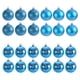 thumbnail image 1 of DYIOO - 24 bolas navideñas para árbol de Navidad, irrompibles y delicadas, colgantes para decoración navideña, bodas, fiestas (40 mm/1,57", azul lago), 1 of 8
