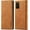 Brown, variant on QLTYPRI Folio Wallet Case with Card Slot for Samsung Galaxy S22 Plus, Classic Matte Vintage PU Leather Kickstand Magnetic Closure Shockproof Anti-Impact Flip Cover for Samsung S22 Plus - Rose Gold