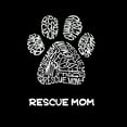 thumbnail image 2 of LA Pop Art Women's Premium Blend Word Art T-shirt - Rescue Mom, 2 of 2