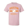 thumbnail image 2 of Wild Bobby City of Houston Baseball Fantasy Fan Sports Men's T-Shirt, Light Pink, X-Large, 2 of 6