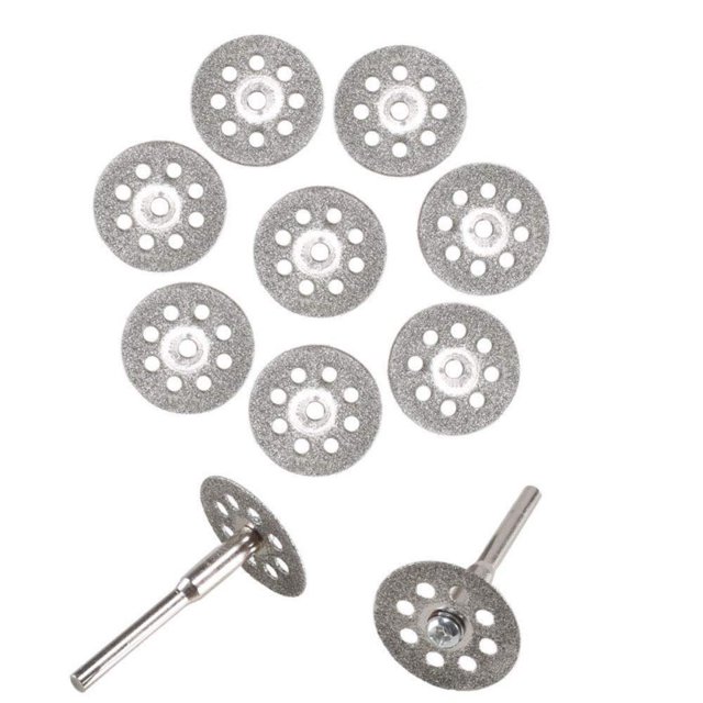 SENRISE 10x Double Sided Diamond Grinding Wheel Cutting with 2 Wheels