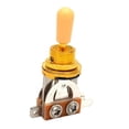 thumbnail image 2 of MERIGLARE Electric Guitar 3 Way Toggle Switch Metal Component Short Replacement Adults Gold, 2 of 5