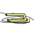 thumbnail image 4 of 1 unidad de luz LED COB en forma de U de 12 V para coche, luz diurna/antiniebla, 4 of 5