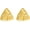 Gold Triangle, variant on Gold Plated Stainless Steel Earrings for Women Trendy Large Gold Plated Stud Hypoallergenic
