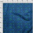 thumbnail image 2 of oneOone Polyester Lycra Blue Fabric Batik Sewing Craft Projects Fabric Prints By Yard 56 Inch Wide - D0, 2 of 4
