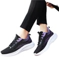 thumbnail image 5 of IEMIEMIEM Women's Orthopedic Shoes Casual Walking Shoes Comfortable Cushioned Running Shoes Non Slip Slip On Tennis Shoes Fashionable Sports Shoes Suitable for Fitness and Sports Purple 8 Wide, 5 of 5