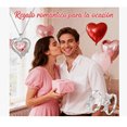 thumbnail image 4 of Flores Rosa Eterna Y Collar De Corazón color Rosa, 4 of 4