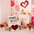 thumbnail image 5 of 18 * 18" Valentine's Day Couple Love Sofa Pillow Cover B, 5 of 6