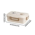thumbnail image 2 of sruoe Bento Box, Lunch Boxes for Adults, bento box lunch, Portable Leakproof Heated Bento Container, Microwave Safe Heated Lunch Boxes for Storage Home Office Work Study, Plastic, 2 of 5