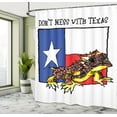 thumbnail image 4 of Ambesonne Reptile Shower Curtain, American Texas City, 69"Wx70"L, Multicolor, 4 of 4
