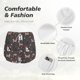 thumbnail image 4 of Balery French Bulldogs Pantalones cortos deportivos para mujer con forro y dos bolsillos, elásticos, para entrenamiento, gimnasio, yoga-Medium, 4 of 7