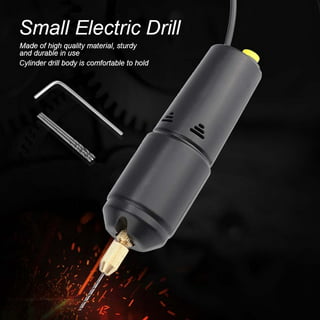 WALFRONT Portable Mini Small Electric Drills Handheld Micro USB Drill with  3pc Bits DC 5V, Mini Hand Drill, Small Electric Drill