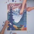 thumbnail image 3 of Banff, Canada, Canadian Rockies, Mountain Scene, Lithograph (1000 Piece Puzzle, Size 19x27, Challenging Jigsaw Puzzle for Adults and Family, Made in USA), 3 of 4