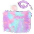 thumbnail image 5 of Gymnture Kids Wallet Kids Purse Fluffy Fuzzy Rainbow Crossbody Plush Handbags for Girls, 5 of 11