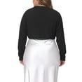 thumbnail image 3 of Agnes Orinda Plus Size Cardigan for Women Shrugs Long Sleeve Casual Open Front Cropped Cardigans, 3 of 6