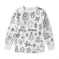 thumbnail image 6 of WIBACKER Color Your Own Pajamas for Little Girls Boys, DIY Painted 2PCS Pjs Sleepwear Set - Christmas 4T, 6 of 16