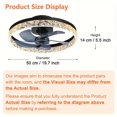 thumbnail image 3 of Modern Bladeless Ceiling Fan With Light And Remote Control - Smart Flush Mount, 3 of 5