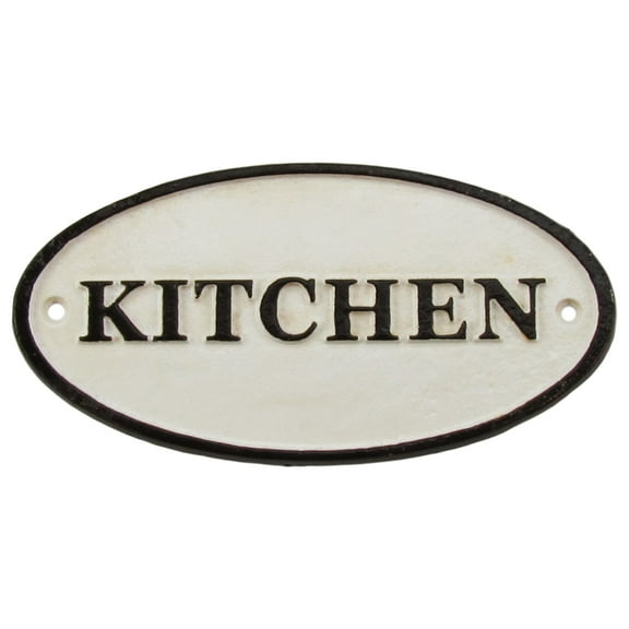 Antique/Vintage Style Cast Iron KITCHEN Wall Sign Old House/Farmhouse/Home Decor