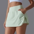 thumbnail image 2 of biudgviw Tennis Skirts for Women Elastic High Waisted Athletic Golf Skorts Stretch Workout Baseball Comfy Skirt with Shorts with Pockets, 2 of 7
