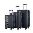 thumbnail image 2 of IZOD Hyman Expandable ABS Hard Shell Luggage Set - Durable ABS Hard Shell Construction - Double Water-Resistant Nylon Coil – Versatile Sizes 28", 24", 20" - 3-Piece Spinner Luggage Set (Black), 2 of 5