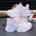thumbnail image 1 of Zapatos ligeros transpirables para papá para niñas, zapatillas deportivas informales de fondo suave, calzado para niños a la moda de verano y otoño, 1 of 5