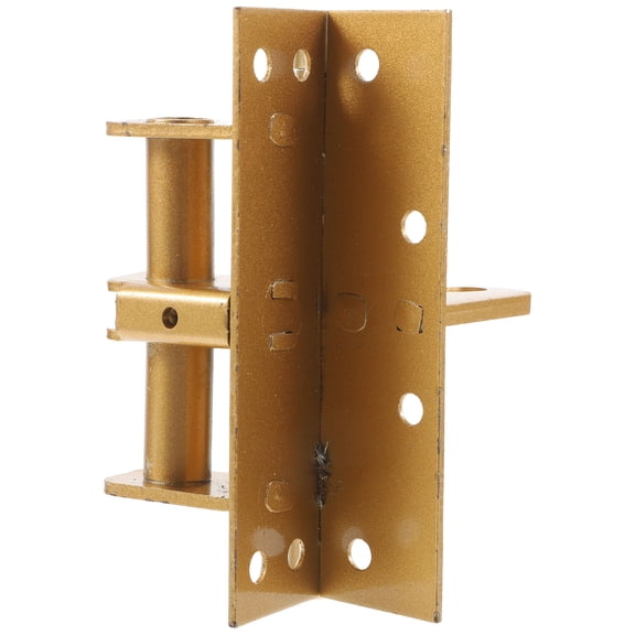 FRCOLOR Gold Door Hinge Automatic 90 Degree Invisible Hinge for Kitchen Cabinets and Outdoor Gates Self-Closing Spring Door Hinge