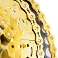 thumbnail image 4 of VG Sports Cadena de bicicleta 116 eslabones 8 velocidades MTB medio cadena hueca (oro), 4 of 5