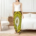 thumbnail image 4 of Rocae Yellow Mandala for Women's Pajama Pants Pj Pants Lounge Pants-Small, 4 of 6
