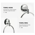 thumbnail image 2 of Oraceous Wall-Mounted Hand Towel Rack Stainless Steel Bathroom Towel Holder (Ring), 2 of 10