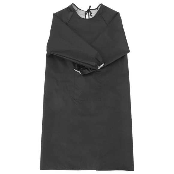 BRIGHTFUFU Delino de manga larga impermeable y impermeable para ropa de trabajo de cocina con bolsillos de manga larga delantal impermeable con delantal de la limpieza del delantal de pintura