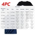 thumbnail image 3 of ITSAME Boys Athletic Shirts 4-Pack, Mesh Quick-Dry Crewneck Short Sleeve Tops Running Sport T-Shirts Black Size 4-5, 3 of 9