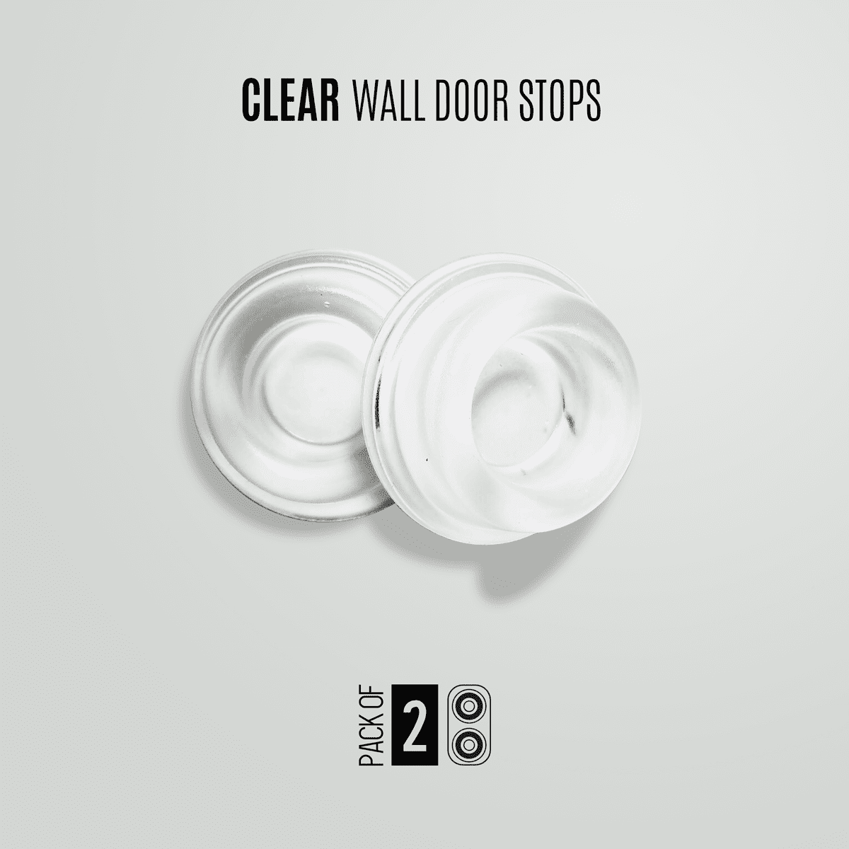 Wall Door Stop Door Knob Bumper & Wall Protector. Sound Dampening Self