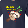 thumbnail image 4 of Inktastic My Nana Loves Me Youth T-Shirt, 4 of 5