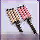 thumbnail image 2 of Rizador de pelo Egg roll de tres tubos con agua corrugada Egg roll stick Egg roll clip Ceramic big wave perm curler, 2 of 3