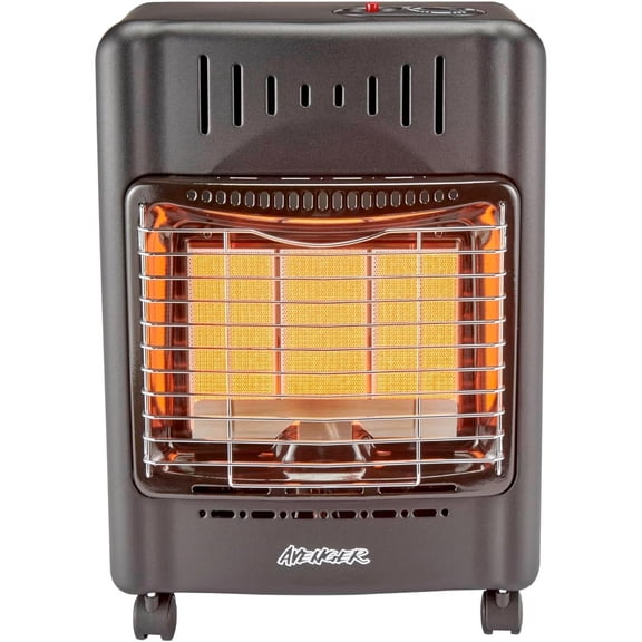 Avenger Portable Outdoor Propane Cabinet Heater – 18,000 BTU Radiant Gas Heater with Tip-Over & ODS Safety Shut-Off - Model # 22BF-A00
