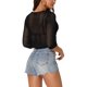 thumbnail image 3 of SUÉTER PULLOVER DE CUELLO EN V DE MODA DE PUNTO LIGERO HOLLOW OUT PARA MUJERES INSPIRADORAS CHIC XL NEGRO, 3 of 6