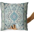 thumbnail image 2 of Boho Throw Pillow Covers 18x18 inch Set of 2 Teal Blue Monaco Rug Persian Carpet Double Sided Pattern Cotton Soft Pillow Case Cushion Cover Pillowcase for Couch Sofa Bed Decorative, 2 of 6