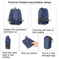 thumbnail image 6 of SPRING PARK Ultralight Waterproof Packable Foldable Travel Camping Hiking Outdoor Sports Backpack Daypack, 6 of 7