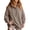 Beige, variant on Yfalhf Womens Sweatshirt Mock Neck Henley Pullover Oversized Fall Outfits,Ruffle Button Placket,Comfort Soft Fleece,Winter Trending Casual Lounge Sweatshirt,Gray,M