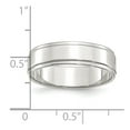 thumbnail image 5 of 925 Sterling Silver 6mm Flat with Step Edge Band Ring Size 7.5, 5 of 6