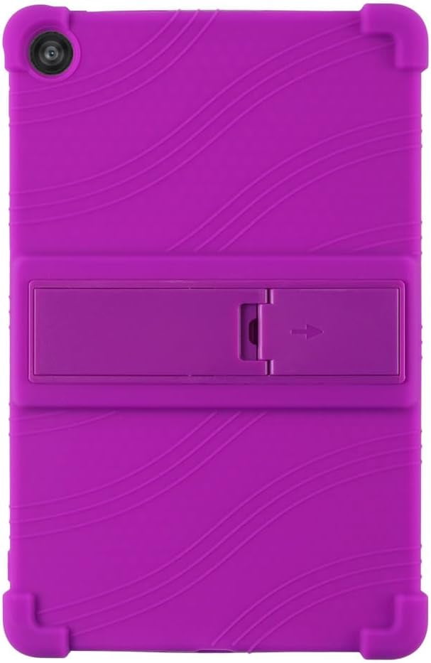 elitegadget Case for T-Mobile REVVL Tab 2 5G 10.1 Inch Tablet 2025 Released - Lightweight Protective Silicone Stand Cover + 1 Random Color Stylus (Purple)